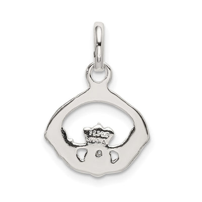 Sterling Silver Polished Claddagh Charm