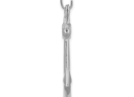 Sterling silver anchor charm, alternate view