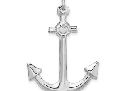 Sterling silver anchor charm, another view