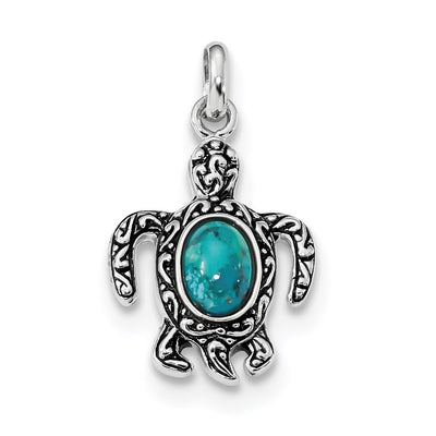 Sterling silver turquoise pendant
