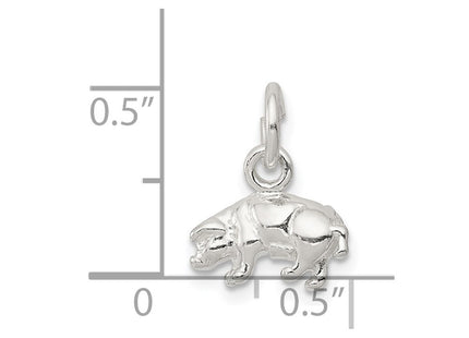 Sterling silver charm, another view