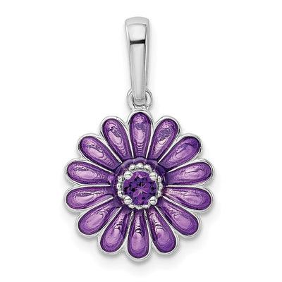 Sterling silver amethyst pendant