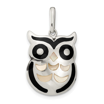Sterling silver onyx pendant