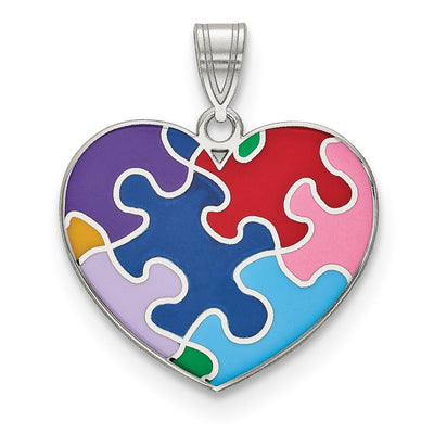 Sterling silver heart pendant