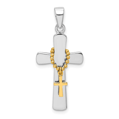 Sterling silver cross pendant
