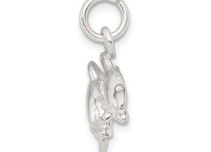 Sterling Silver Dolphins Charm (Style QC940)