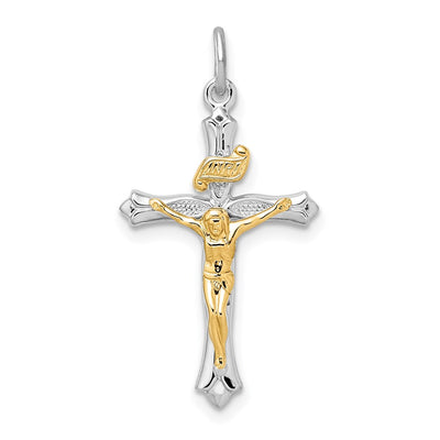 Sterling silver crucifix pendant