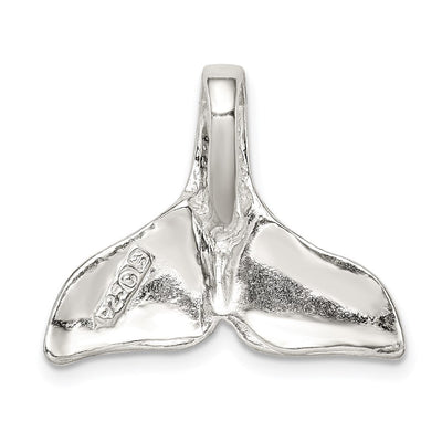 Sterling Silver Whale Tail Charm, 19 x 23mm