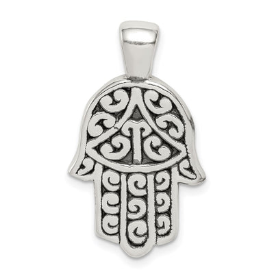 Sterling silver hamsa pendant