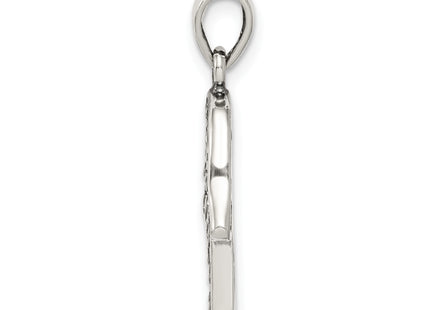 Sterling Silver Antiqued Hamsa Pendant
