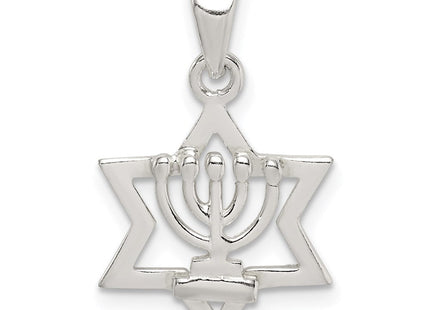 Sterling Silver Star of David Pendant (Style QC9450)