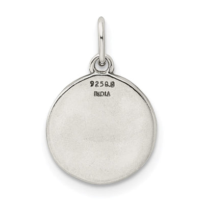 Sterling Silver Enamel Love you to the Moon & Back Charm Pendant