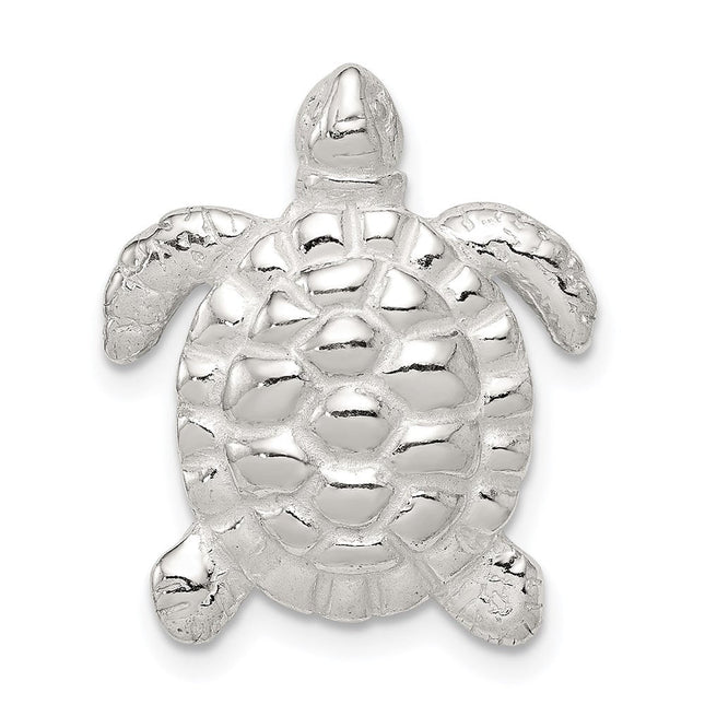 Sterling Silver Turtle Charm, 21 x 18mm