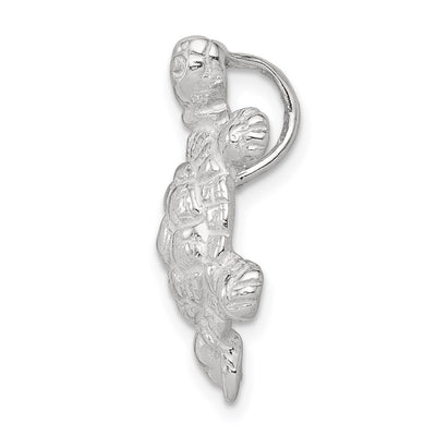 Sterling Silver Turtle Charm, 22 x 14mm
