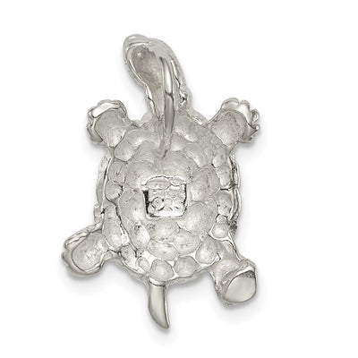 Sterling Silver Turtle Charm, 22 x 14mm