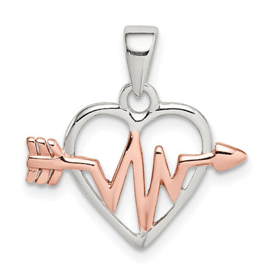 Sterling silver heart pendant