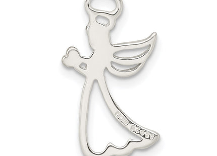 Sterling silver angel pendant, another view