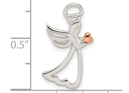 Sterling silver angel pendant, further view