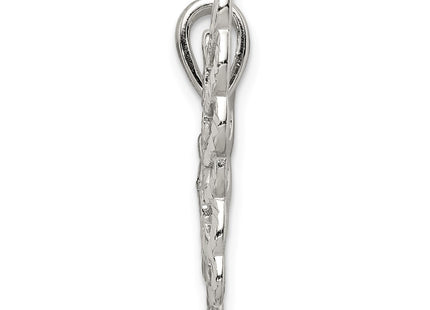 Sterling silver butterfly pendant, alternate view