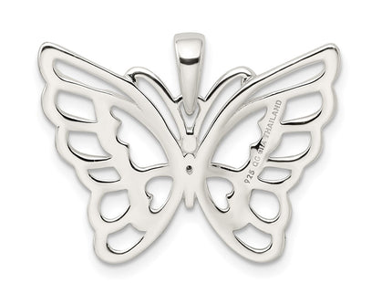 Sterling silver butterfly pendant, another view