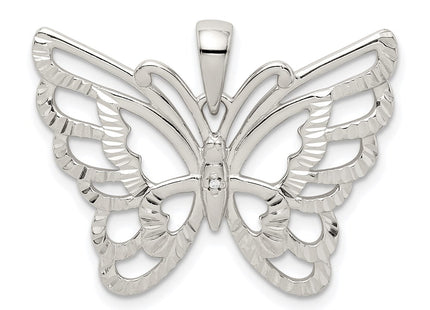 Sterling silver butterfly pendant