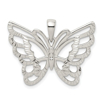 Sterling silver butterfly pendant