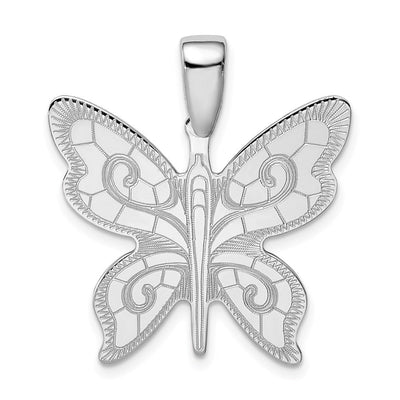 Sterling silver butterfly pendant