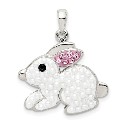 Sterling silver crystal pendant