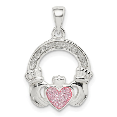 Sterling silver claddagh pendant