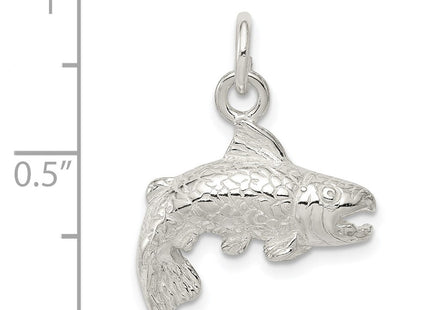 Sterling Silver Fish Charm (Style QC957)