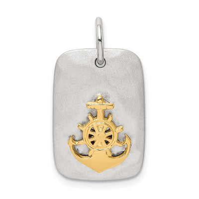 Sterling silver anchor pendant
