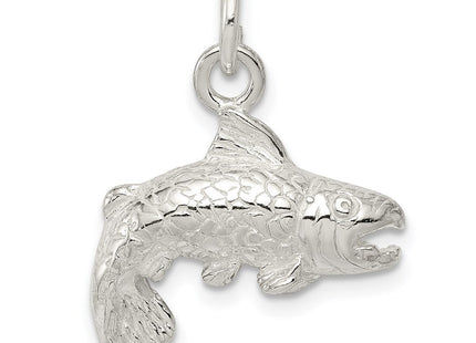 Sterling Silver Fish Charm (Style QC957)