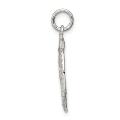 Sterling Silver Sand Dollar Charm, 24 x 20mm