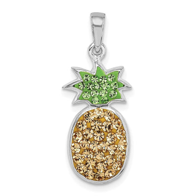 Sterling silver crystal pendant