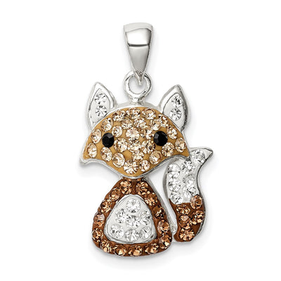 Sterling silver crystal pendant