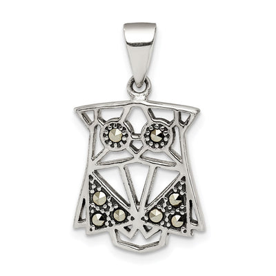 Sterling silver marcasite pendant