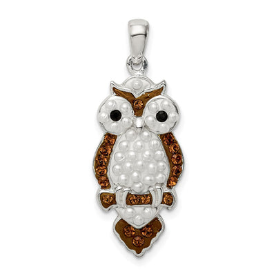 Sterling silver crystal pendant