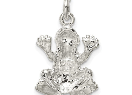 Sterling Silver Frog Charm (Style QC968)