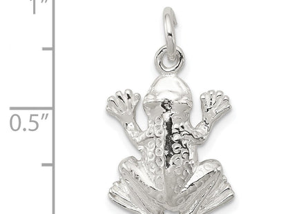Sterling Silver Frog Charm (Style QC968)