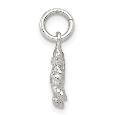 Sterling Silver Crab Charm, 15 x 17mm