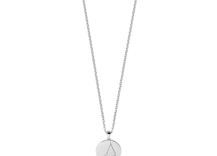 Sterling Silver Rhodium-plated & CZ Capricorn Zodiac Pendant