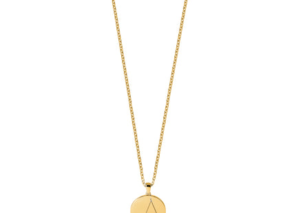 Sterling Silver Gold-plated & CZ Capricorn Zodiac Pendant