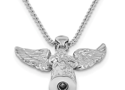 Sterling silver angel necklace, additional view