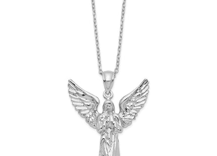 Sterling silver angel necklace, alternate view