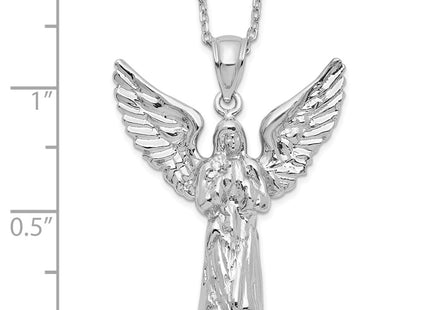 Sterling silver angel necklace, another view