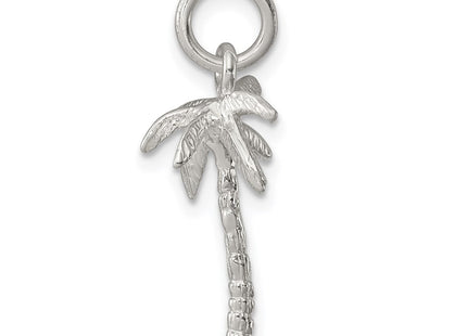 Sterling silver tree charm, alternate view