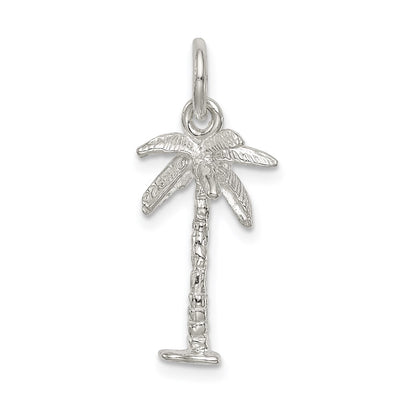 Sterling Silver Palm Tree Charm, 20 x 10mm