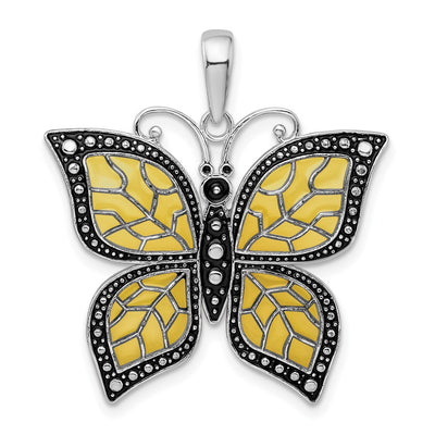 Sterling silver butterfly pendant
