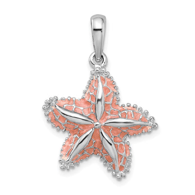 Sterling silver starfish pendant
