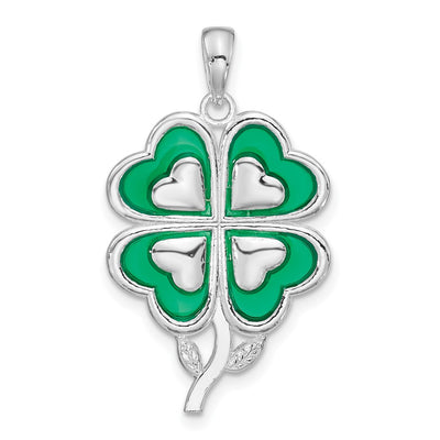 Sterling silver clover pendant